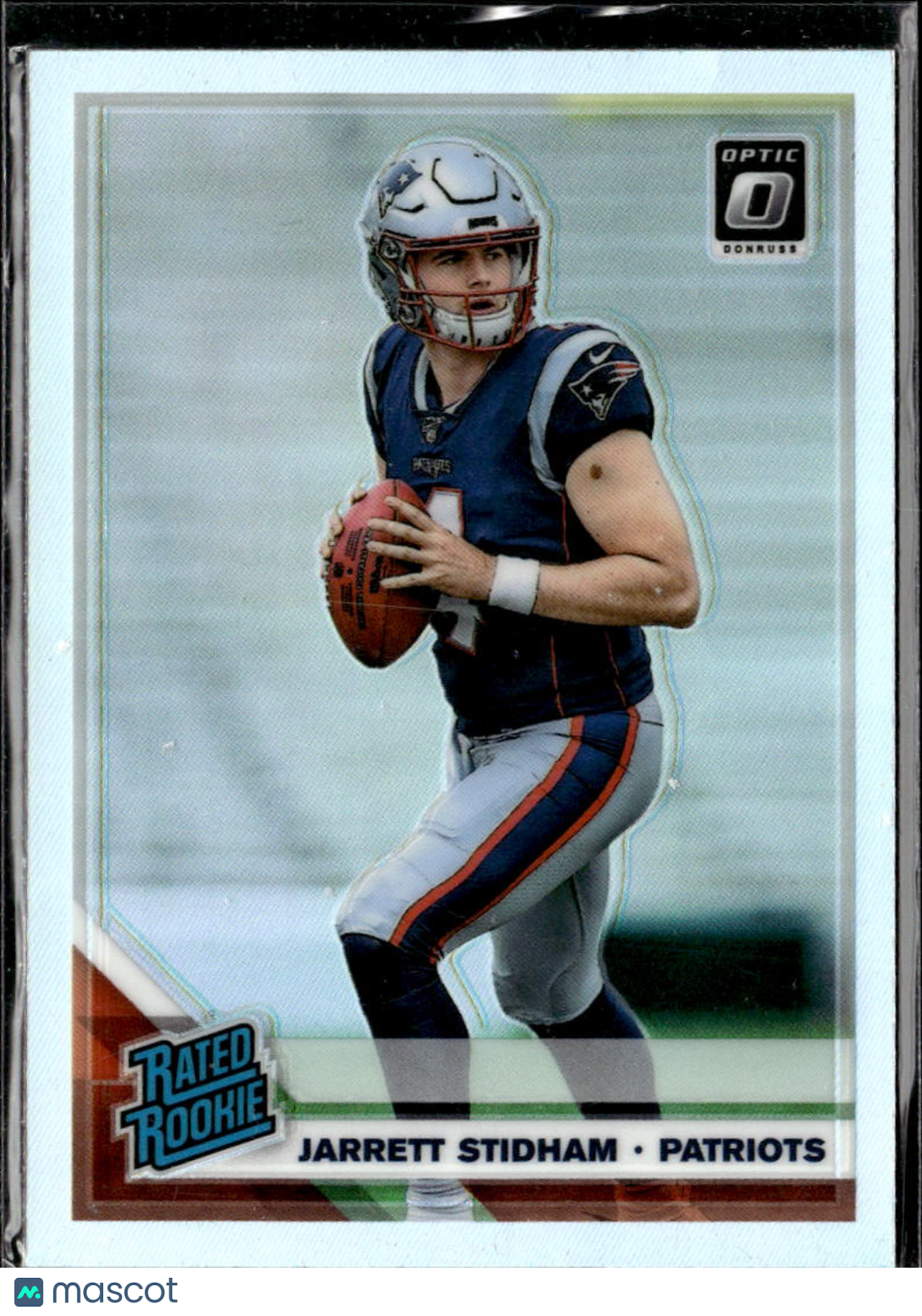 Jarrett Stidham 2019 Optic Rated Rookie HOLO RC New England Patriots