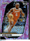 Arthur Kaluma 2025 Panini Prizm NIL Pink Shimmer RC Texas Longhorns