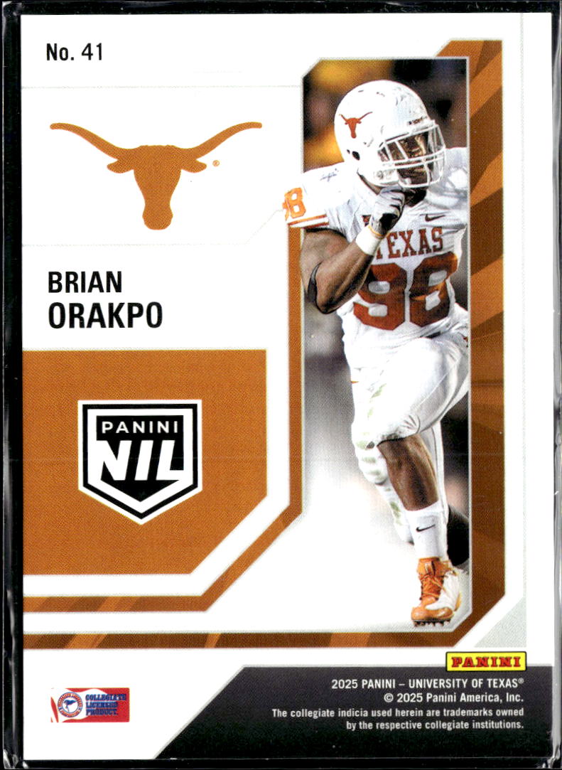 Brian Orakpo 2025 Panini Contenders 122/199 Texas Longhorns