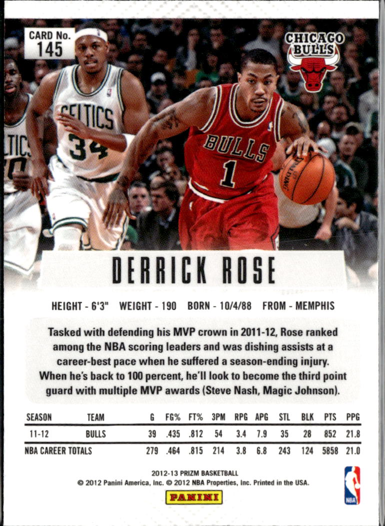 Derrick Rose 2012-13 Panini Prizm Chicago Bulls
