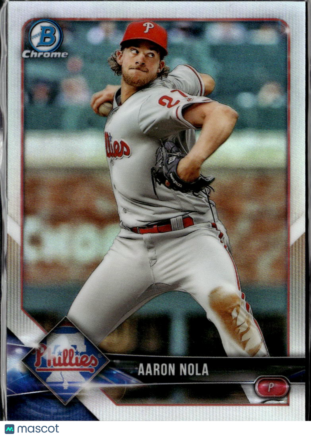 Aaron Nola 2018 Bowman Chrome Refractor /499 Philadelphia Phillies