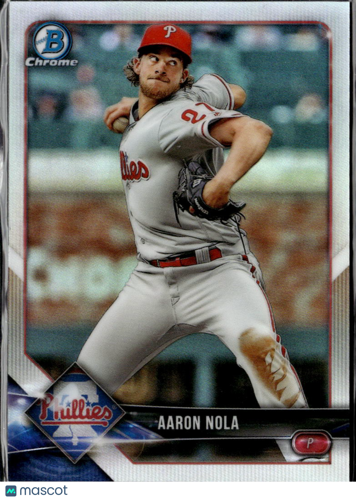 Aaron Nola 2018 Bowman Chrome Refractor /499 Philadelphia Phillies