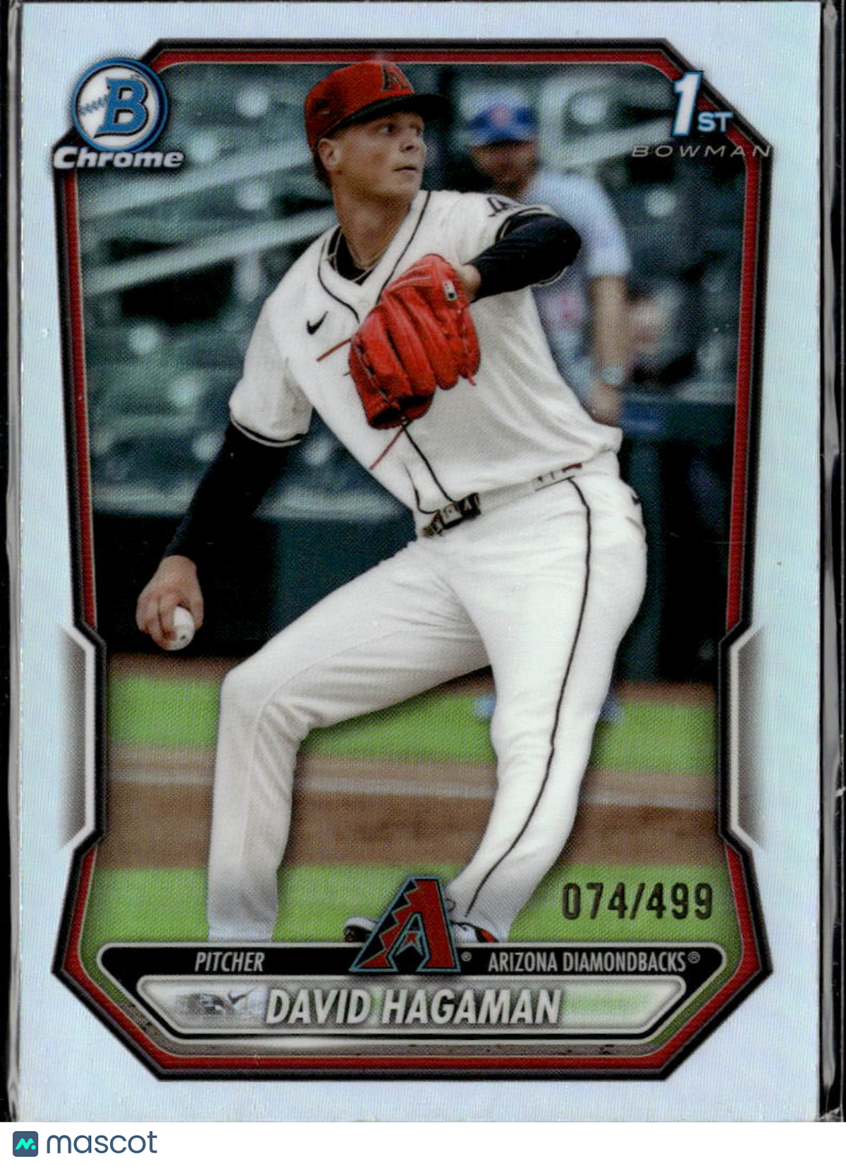 David Hagaman 2026 Bowman Chrome 1st Refractor /499 Arizona Diamondbacks