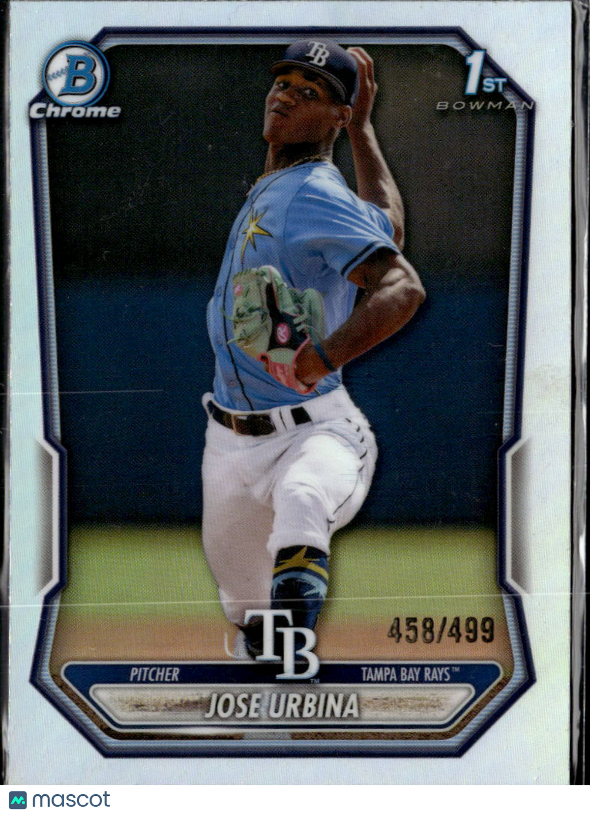 Jose Urbina 2026 Bowman Chrome 1st Refractor /499 Tampa Bay Rays