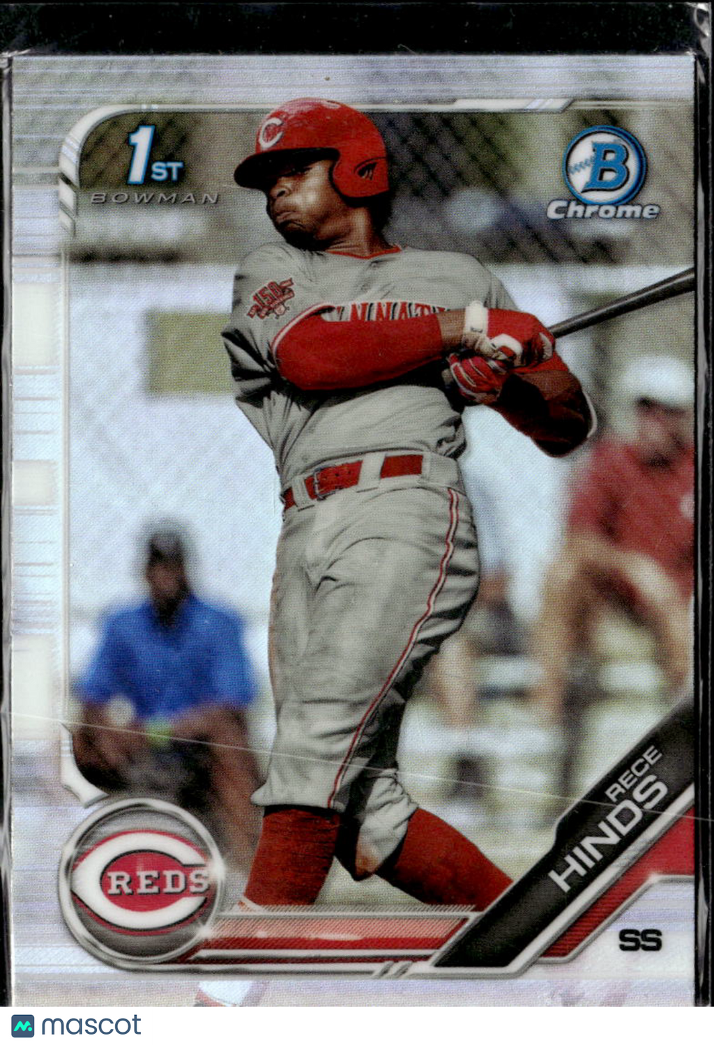 Rece Hinds 2019 Bowman Chrome 1st Refractor Cincinnati Reds