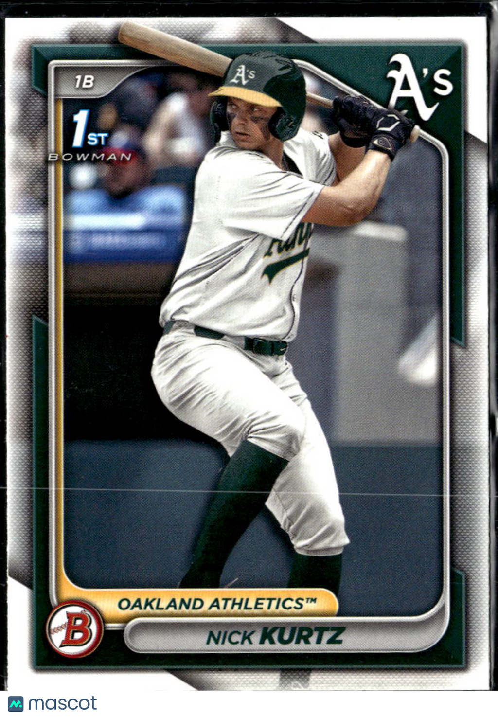 Nick Kurtz 2024 Bowman Draft 1st Rookie RC Oakland Athletics
