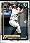 Nick Kurtz 2024 Bowman Draft 1st Rookie RC Oakland Athletics