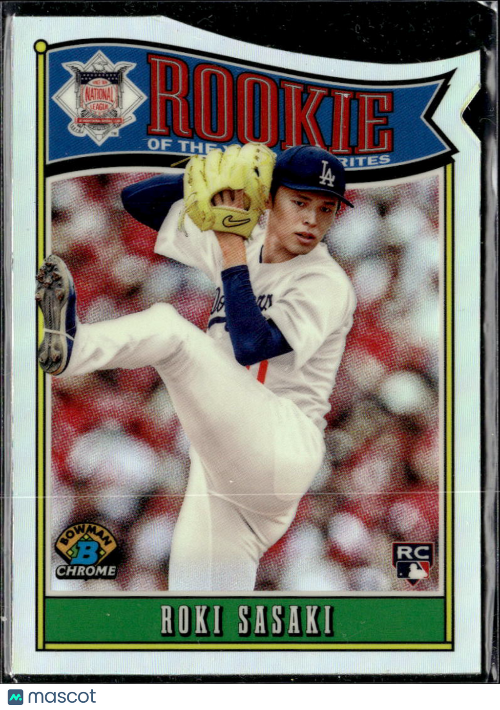 Roki Sasaki 2025 Bowman Chrome Rookie of the Year Favorites RC LA Dodgers