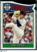 Roki Sasaki 2025 Bowman Chrome Rookie of the Year Favorites RC LA Dodgers