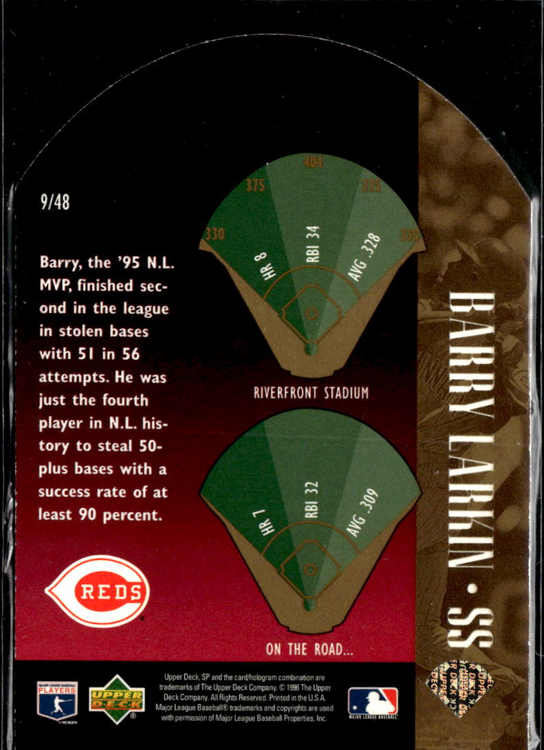 Barry Larkin 1996 SPx Special FX Gold Cincinnati Reds