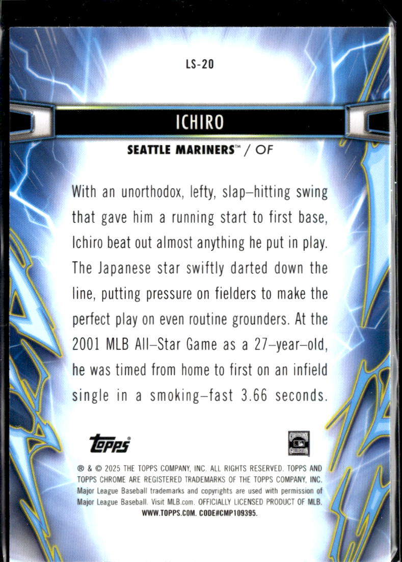 Ichiro Suzuki Ichiro 2025 Topps Chrome Light Speed Seattle Mariners