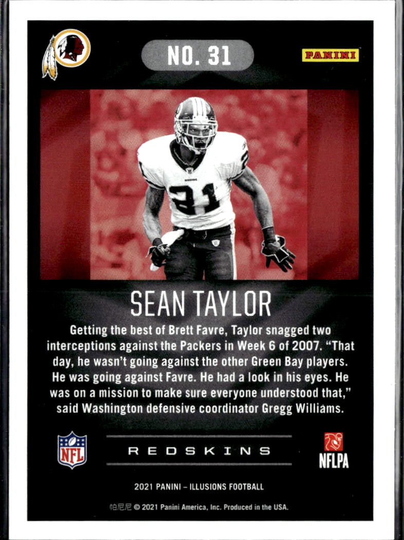 Sean Taylor 2021 Panini Illusions Football Washington Redskins