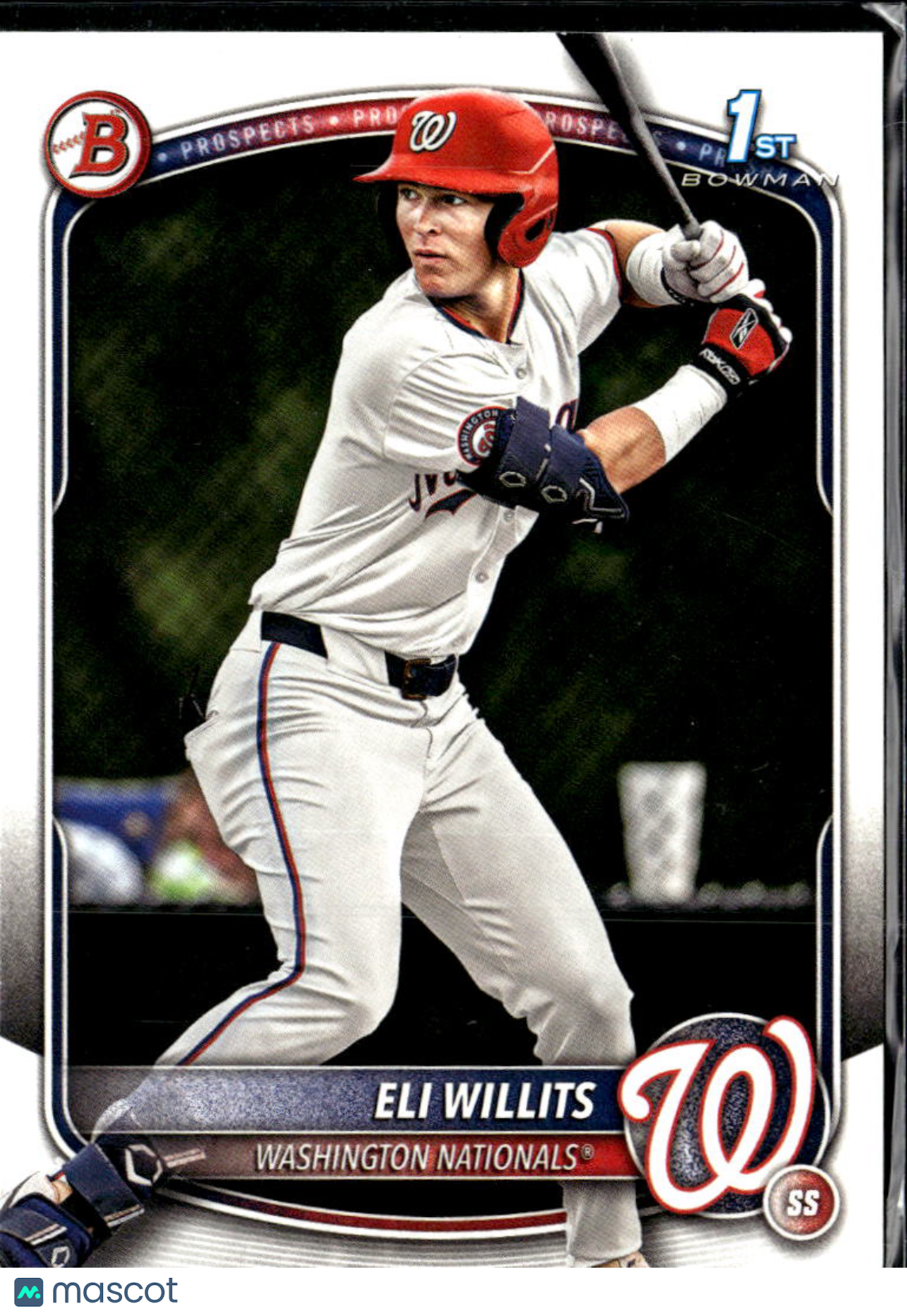 Eli Willits 2025 Bowman 1st Rookie RC Washington Nationals
