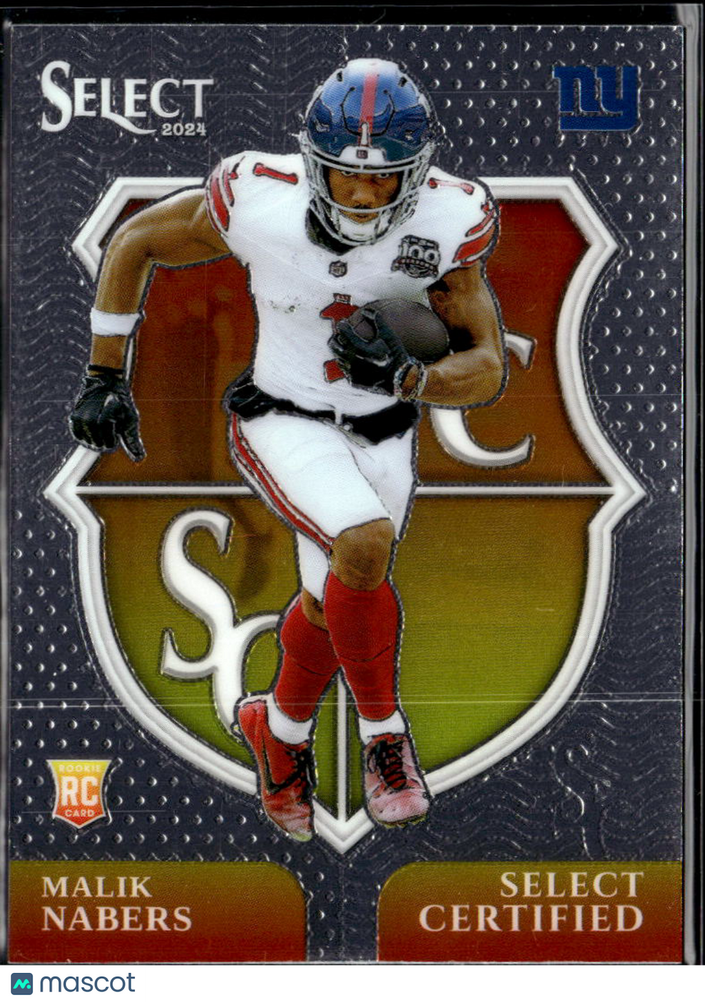 Malik Nabers 2024 Panini Select Certified Rookie RC New York Giants