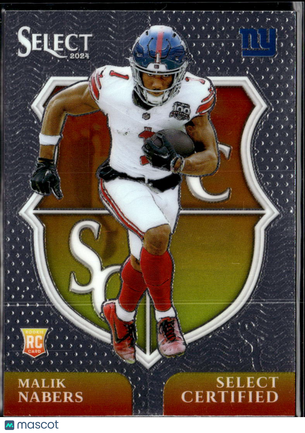 Malik Nabers 2024 Panini Select Certified Rookie RC New York Giants