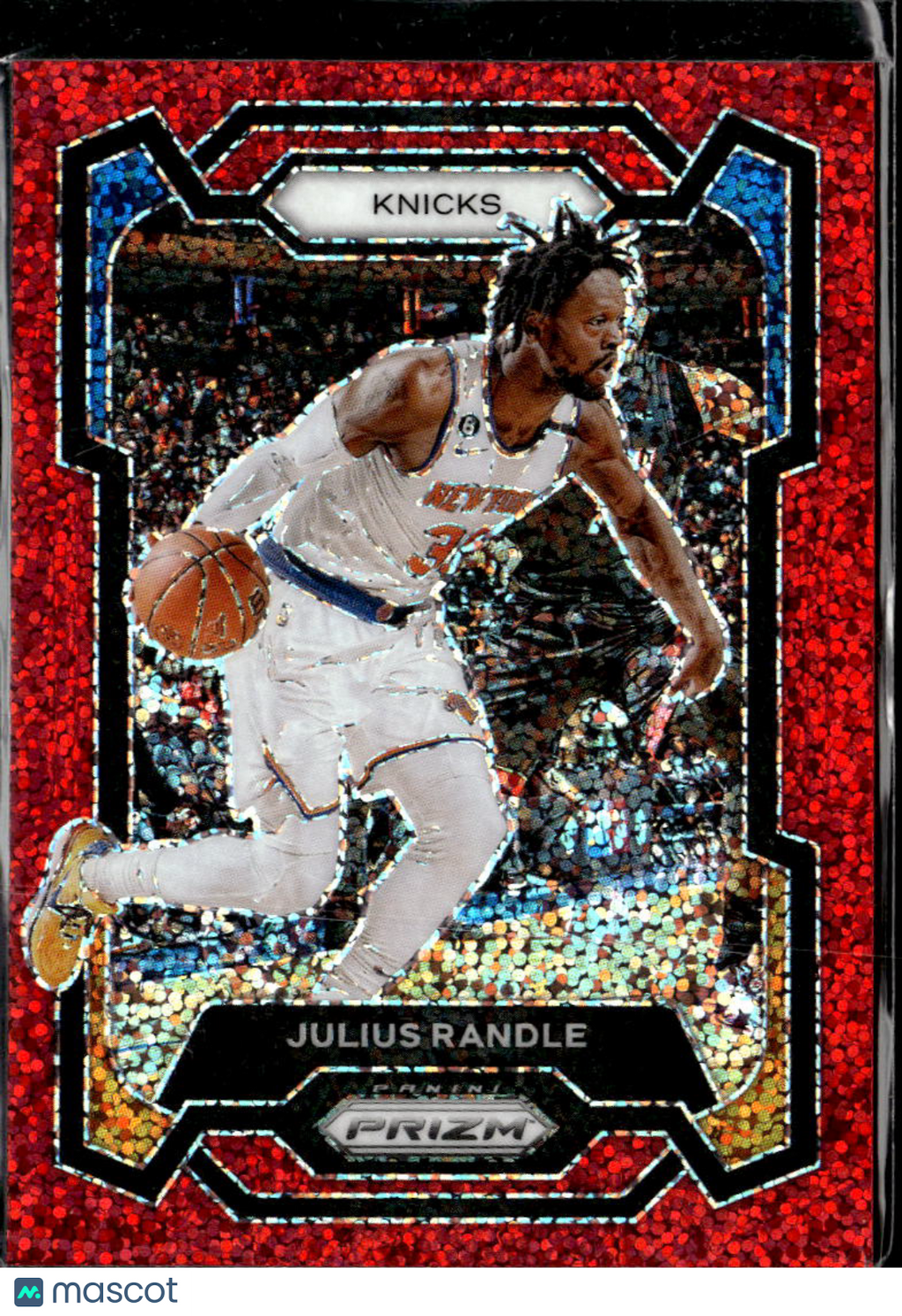 Julius Randle 2023-24 Panini Prizm Red Sparkle SSP New York Knicks