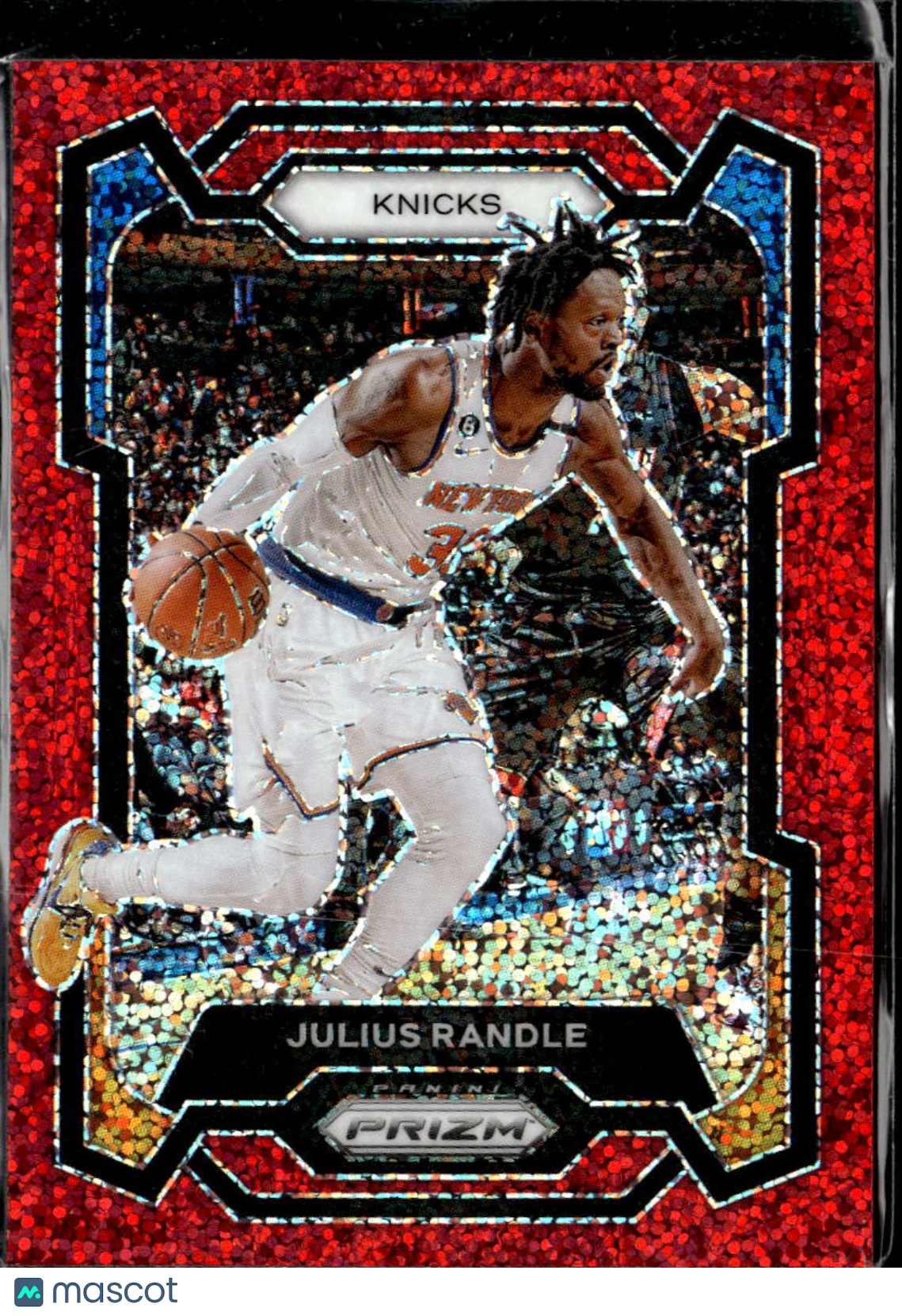 Julius Randle 2023-24 Panini Prizm Red Sparkle SSP New York Knicks