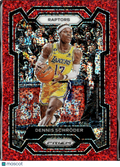 Dennis Schroder 2023-24 Panini Prizm Red Sparkle SSP Toronto Raptors