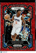 Bones Hyland 2023-24 Panini Prizm Red Sparkle SSP Los Angeles Clippers