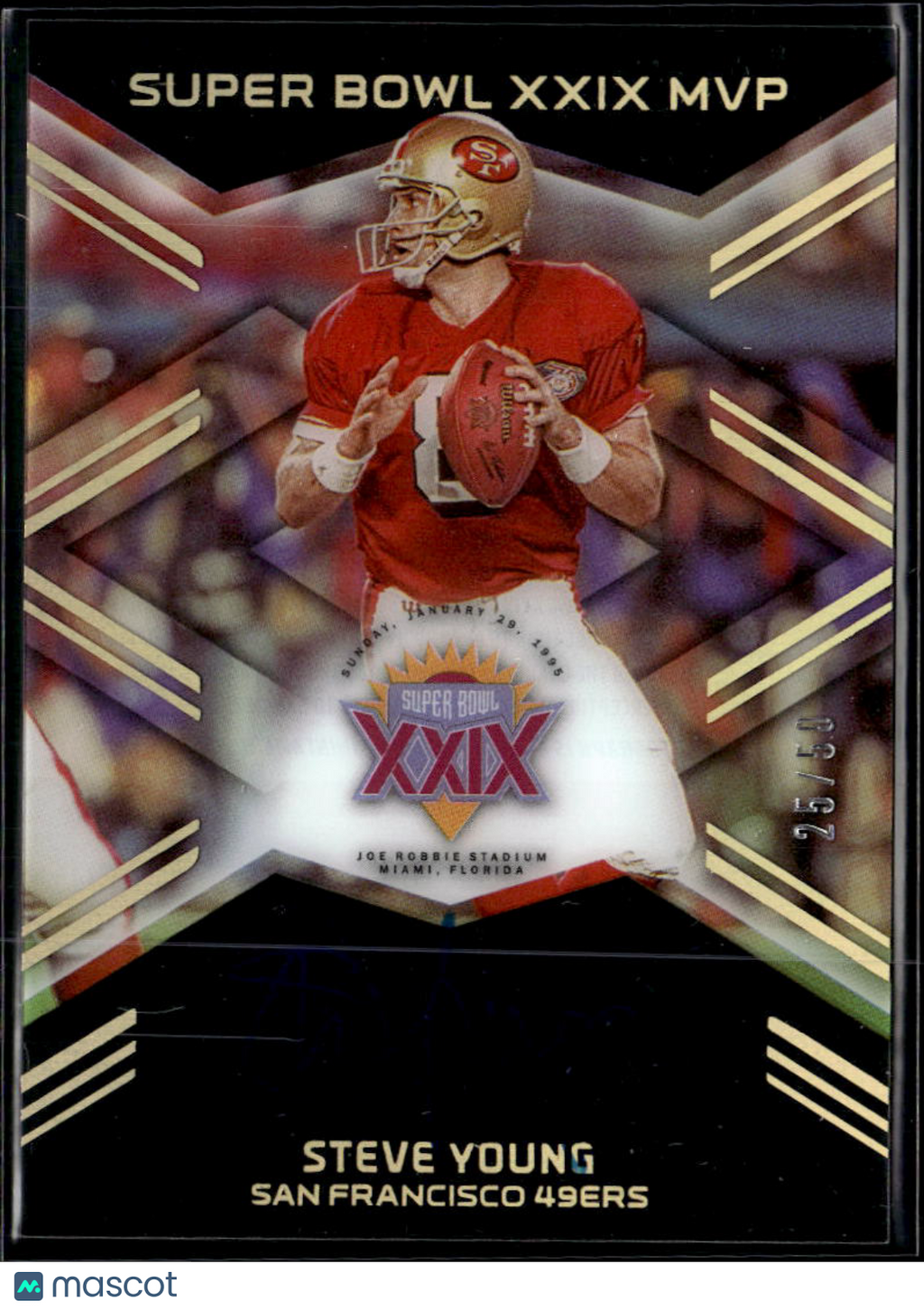 Steve Young 2020 Panini Super Bowl Auto Autograph 25/50 San Francisco 49ers