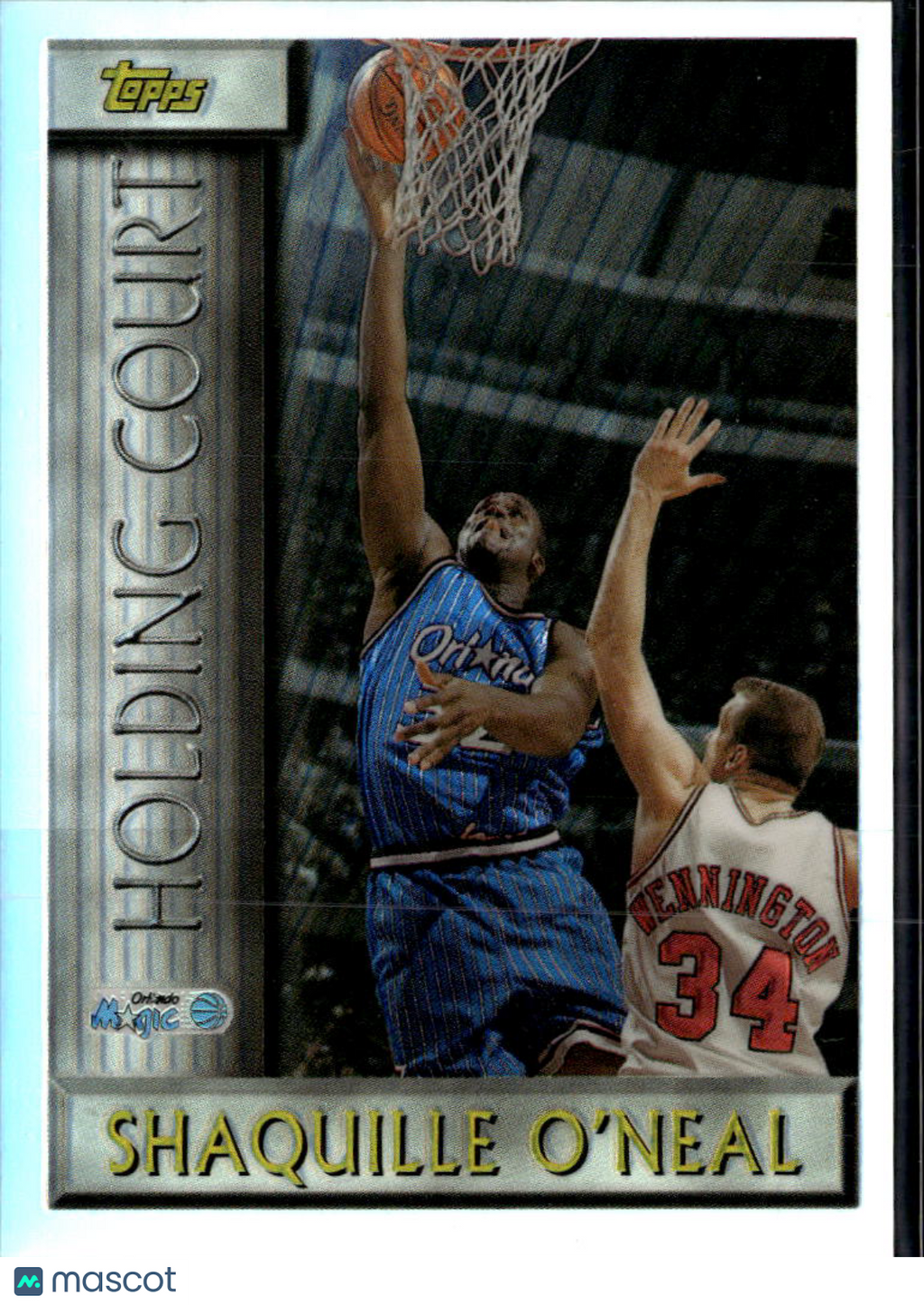 Shaquille O'Neal 1996-97 Topps Holding Court Refractor Orlando Magic
