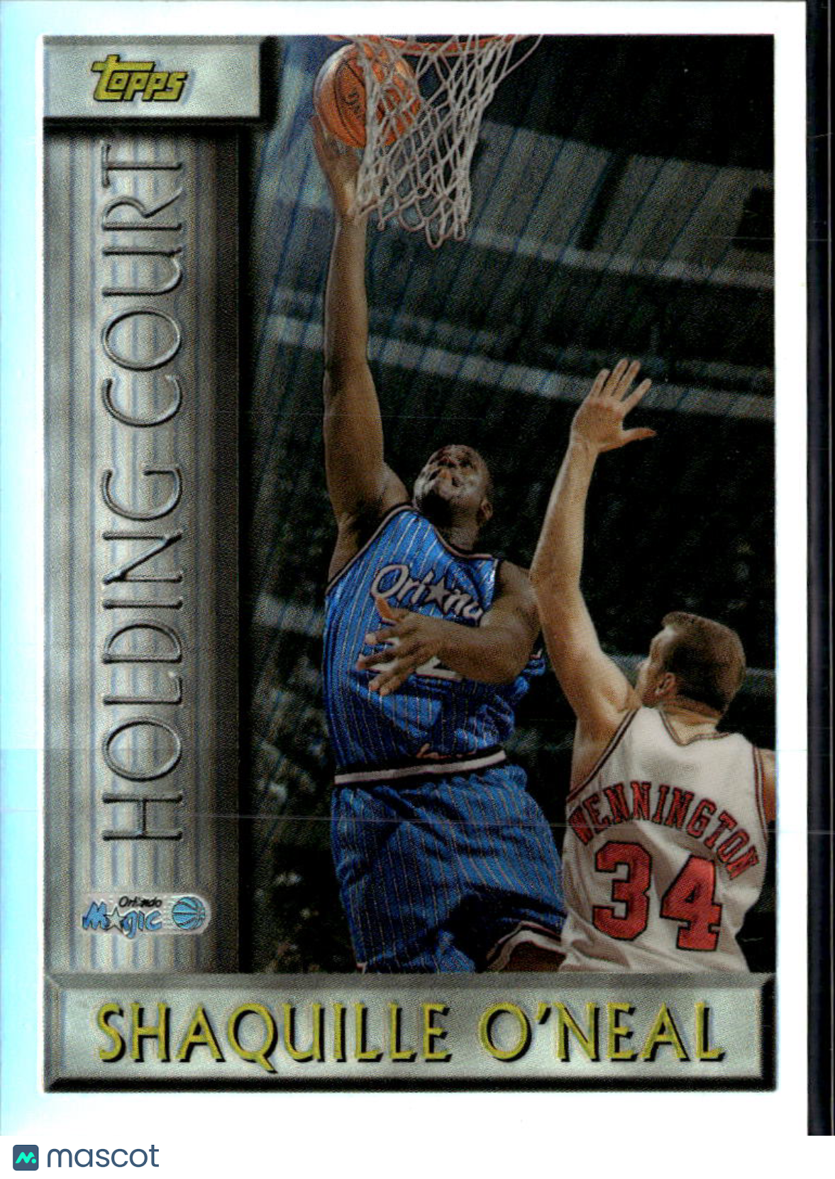 Shaquille O'Neal 1996-97 Topps Holding Court Refractor Orlando Magic