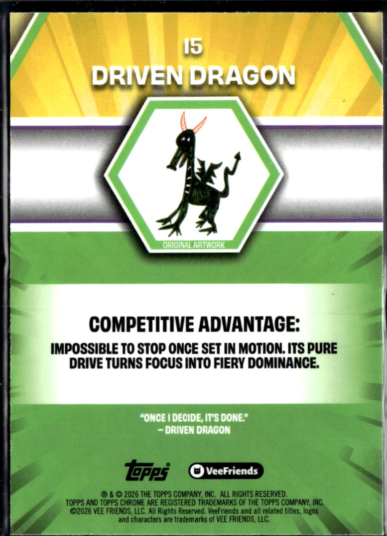Driven Dragon 2026 Topps Chrome VeeFriends First Chrome #15