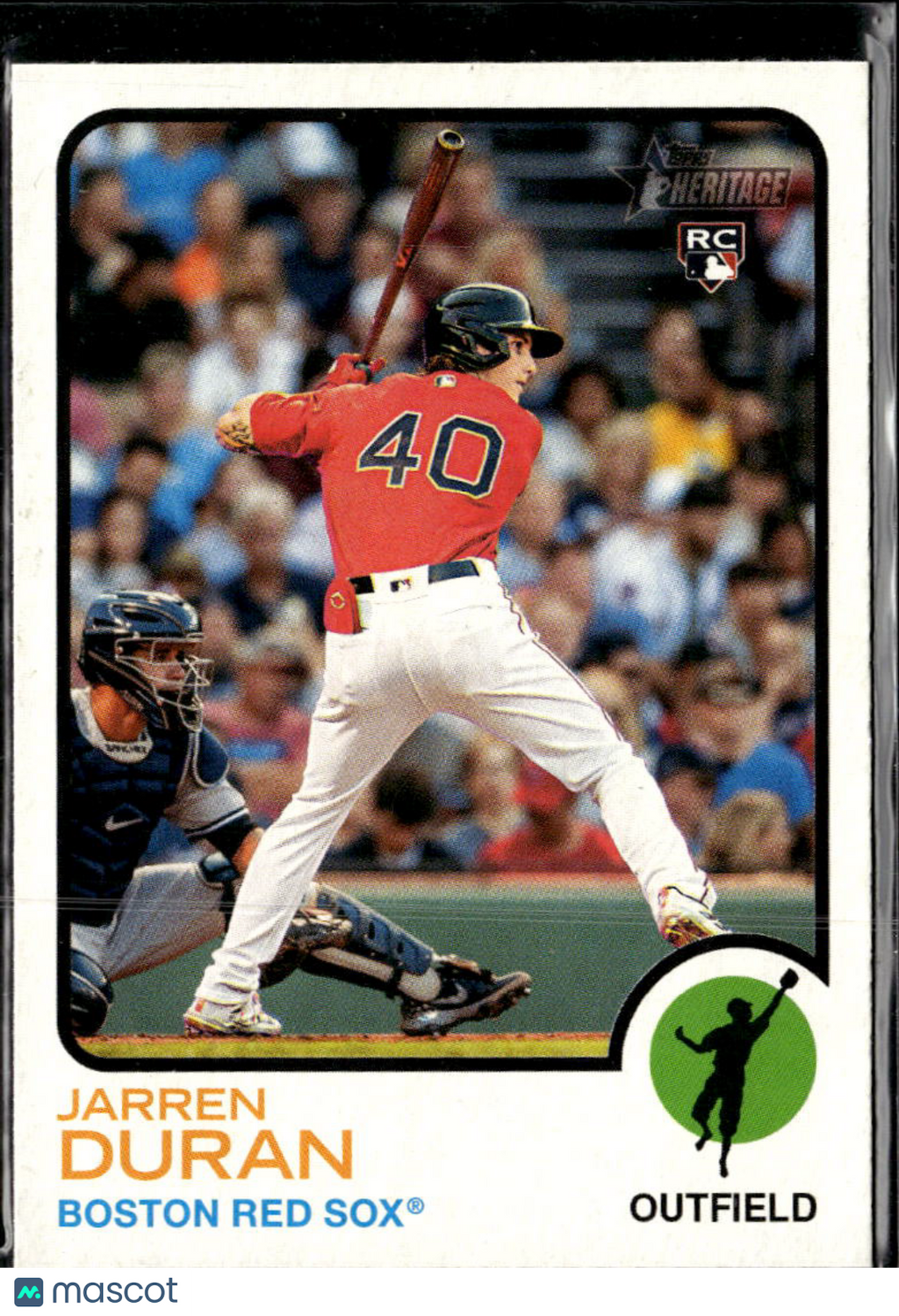 Jarren Duran 2022 Topps Heritage RC Rookie Boston Red Sox
