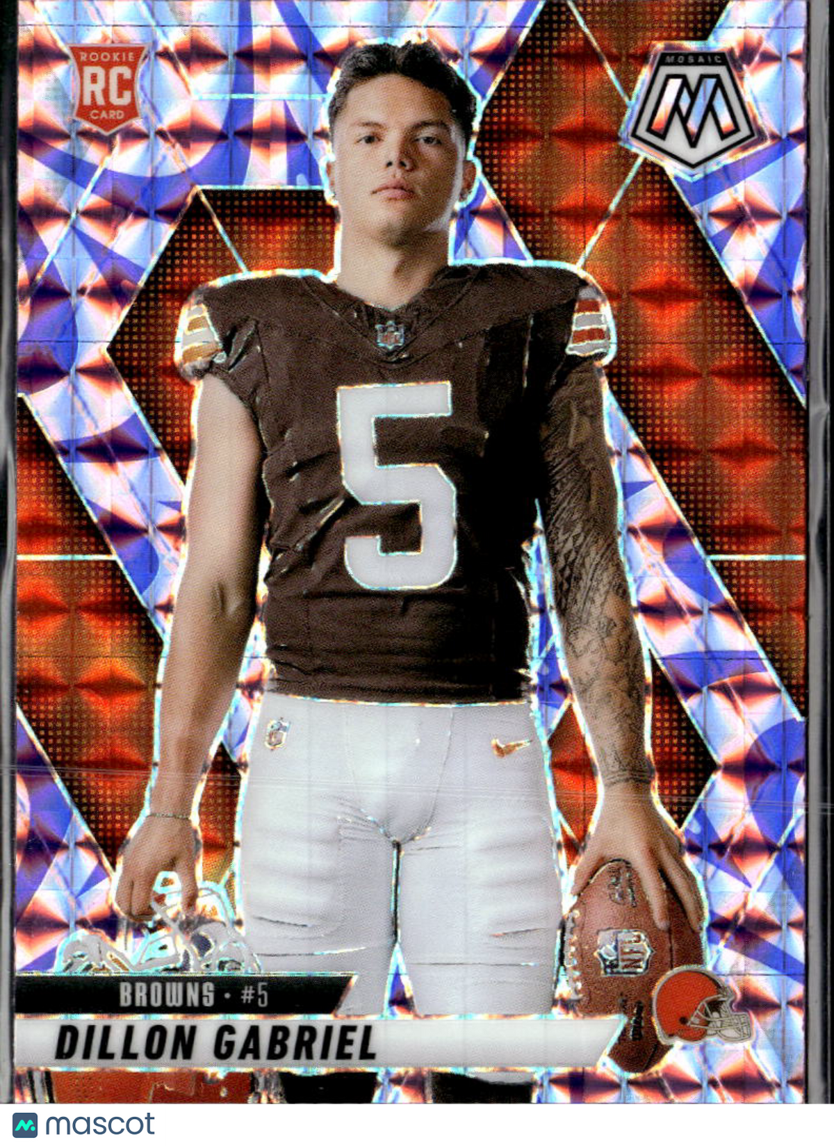 Dillon Gabriel 2025 Mosaic Purple Reaction Variation Rookie RC Cleveland Browns