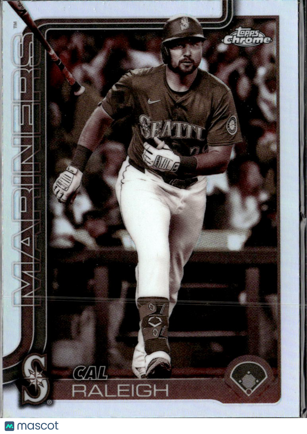 Cal Raleigh 2025 Topps Chrome Sepia Refractor Seattle Mariners