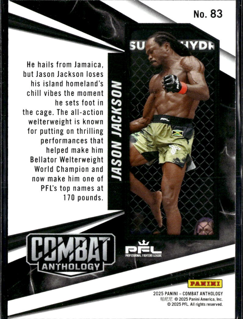 Jason Jackson 2025 Panini Combat Anthology Orange 4/99