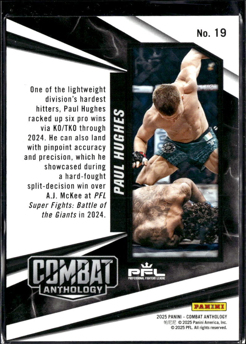 Paul Hughes 2025 Panini Combat Anthology Purple 75/125