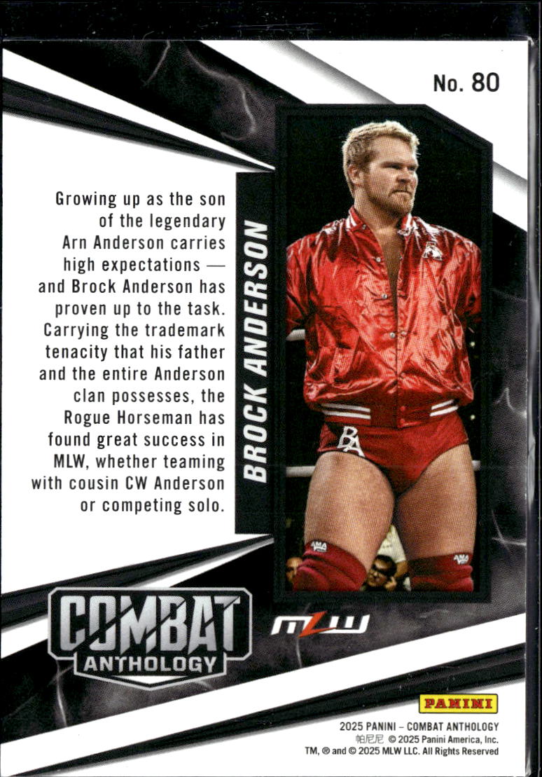 Brock Anderson 2025 Panini Combat Anthology Blue 23/149