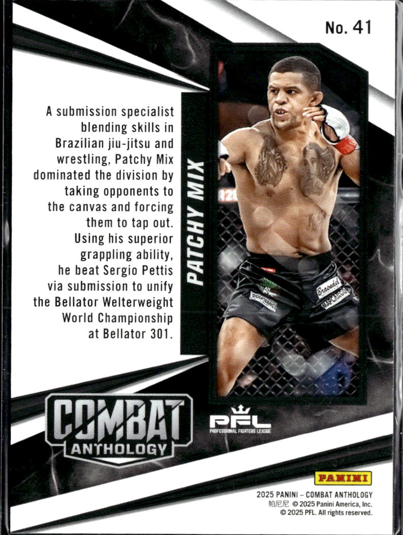 Patchy Mix 2025 Panini Combat Anthology Blue 128/149