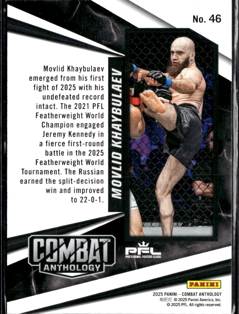 Movlid Khaybulaev 2025 Panini Combat Anthology Red /199