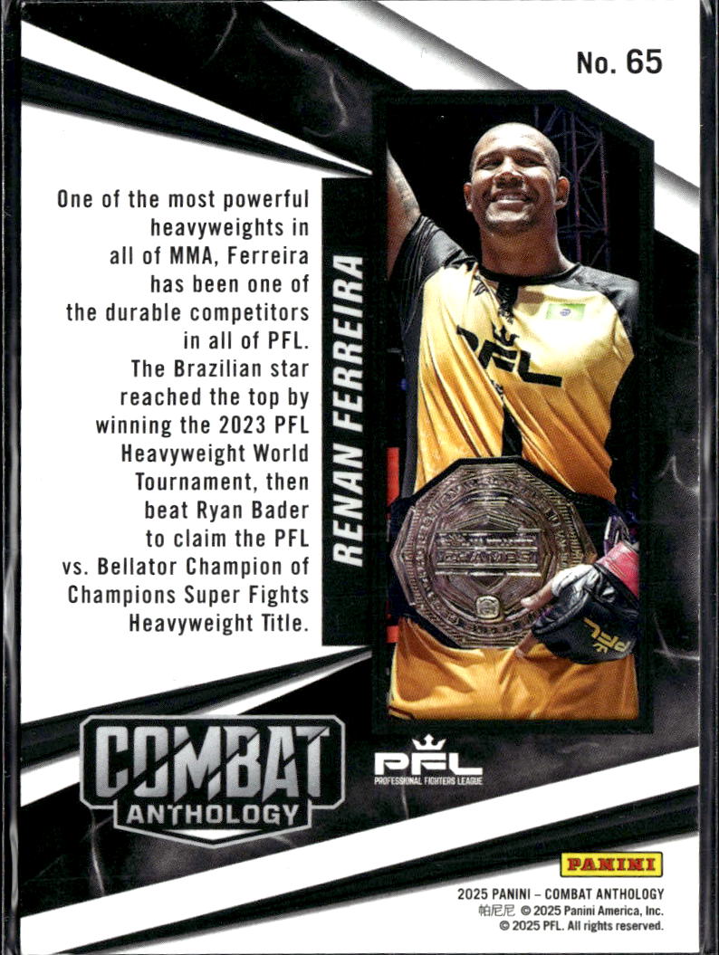 Renan Ferreira 2025 Panini Combat Anthology Red /199