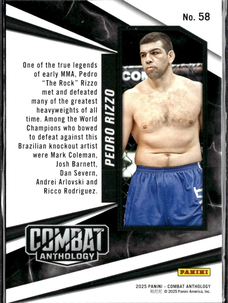 Pedro Rizzo 2025 Panini Combat Anthology Red /199