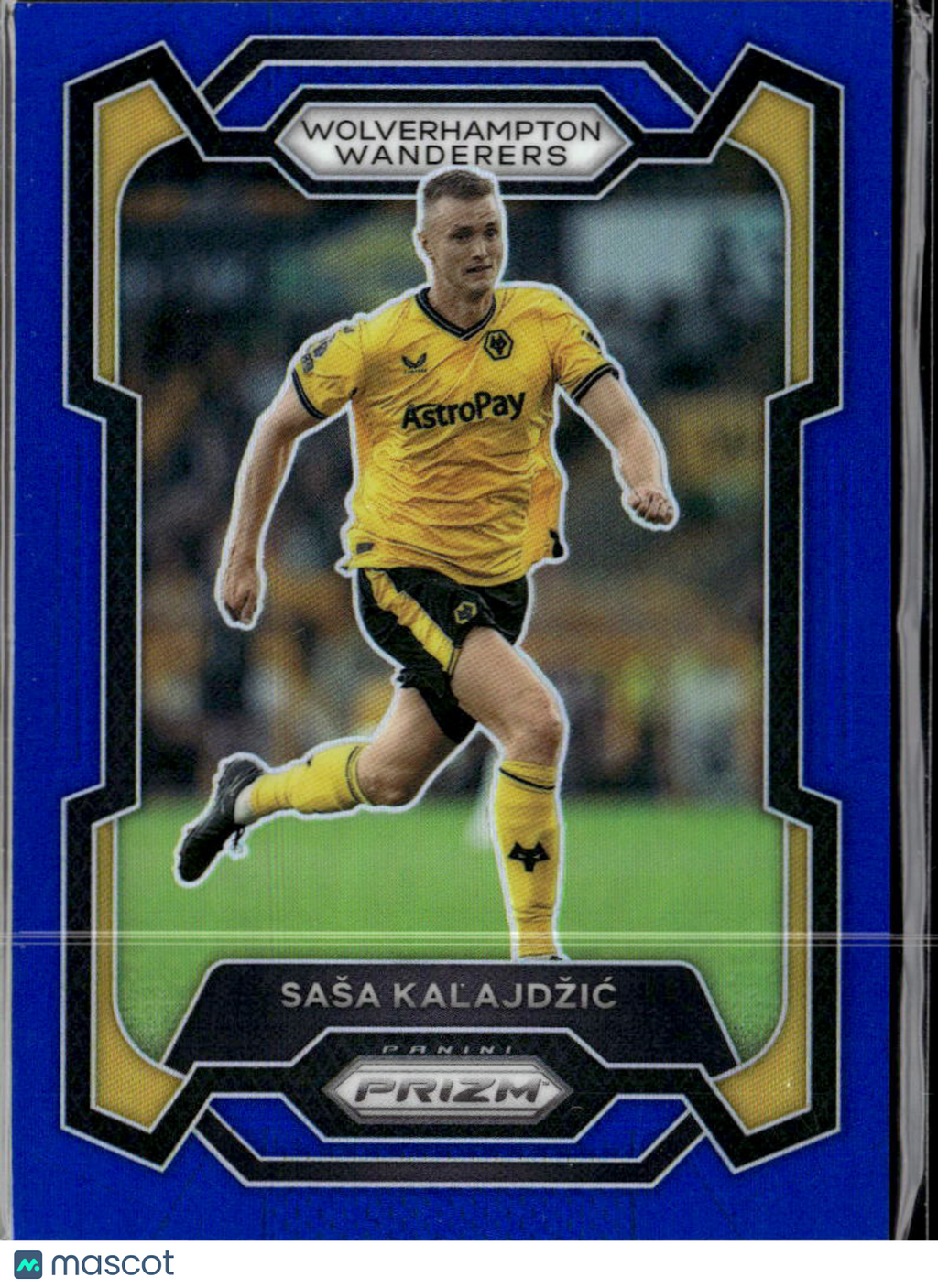 Saša Kalajdžić 2023 Prizm Premier Blue /299 Wolverhampton Wanderers