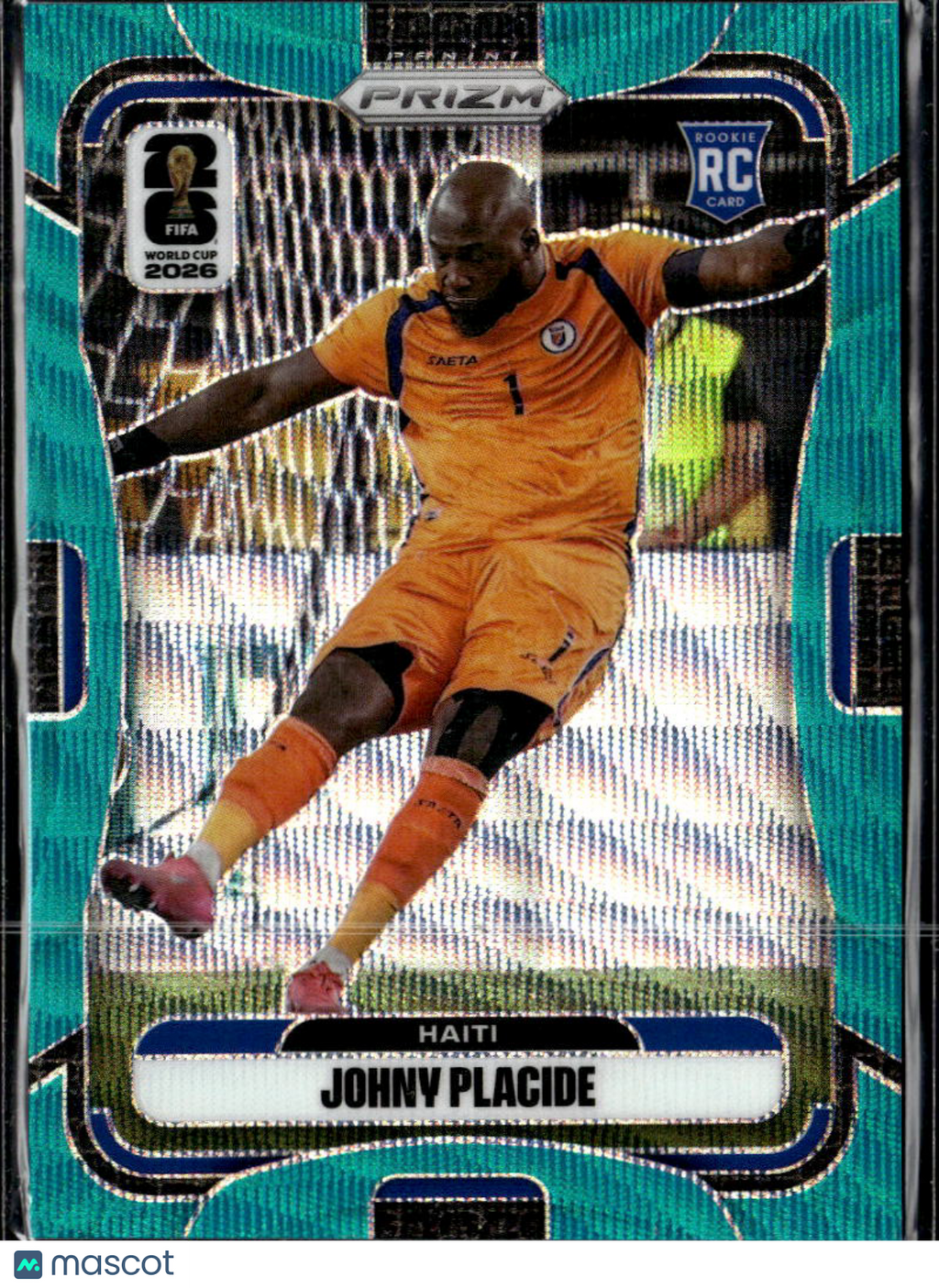 Johny Placide 2026 Panini Prizm FIFA World Cup RC Teal /99 Haiti