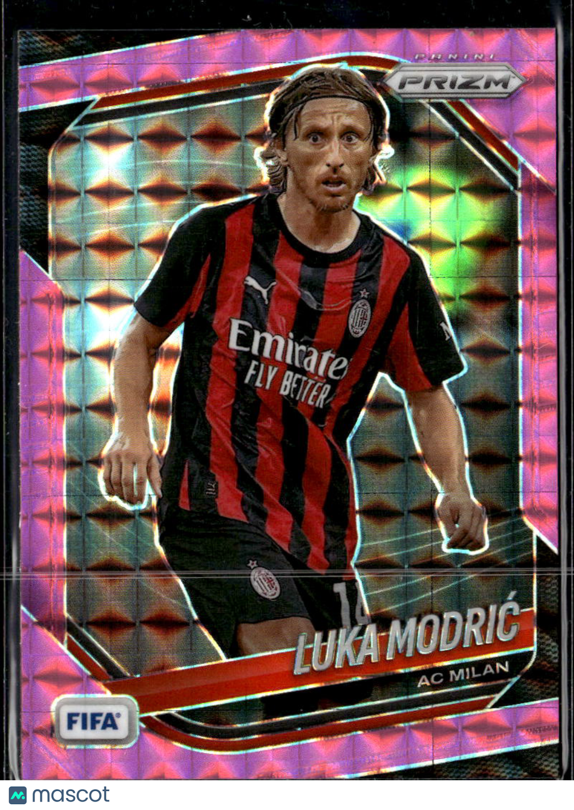 Luka Modric 2025 Panini Prizm FIFA Soccer Pink AC Milan