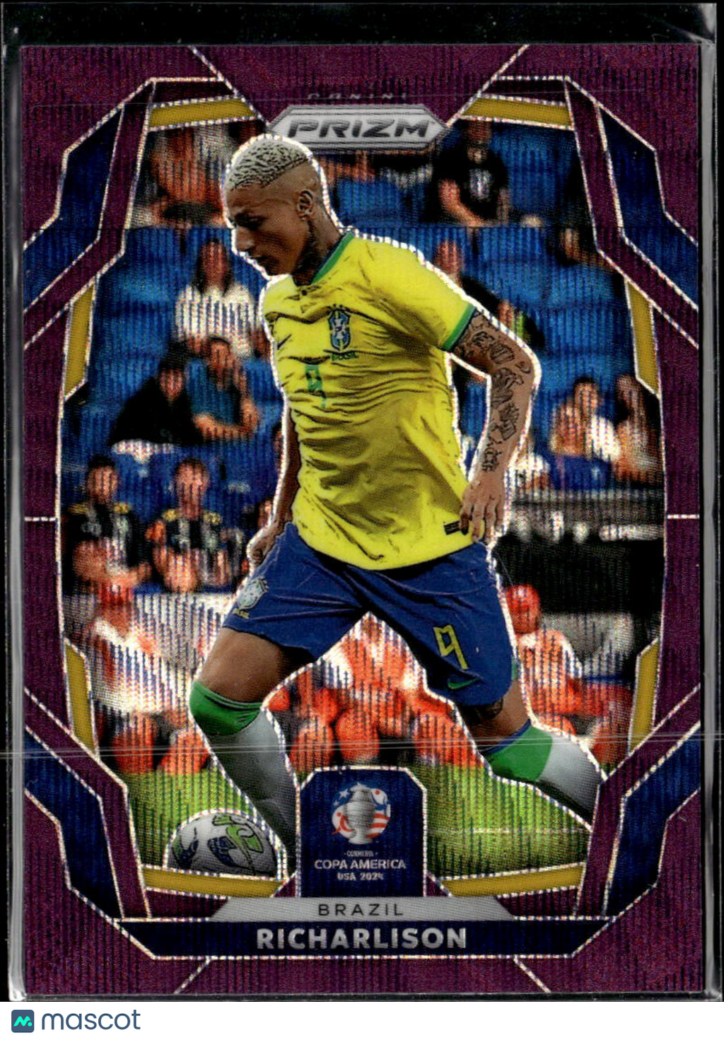 Richarlison 2024 Panini Prizm Copa America Purple /99 Brazil