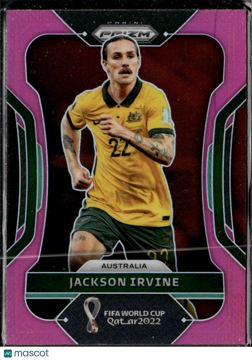 Jackson Irvine 2022 Panini Prizm FIFA World Cup Pink Australia