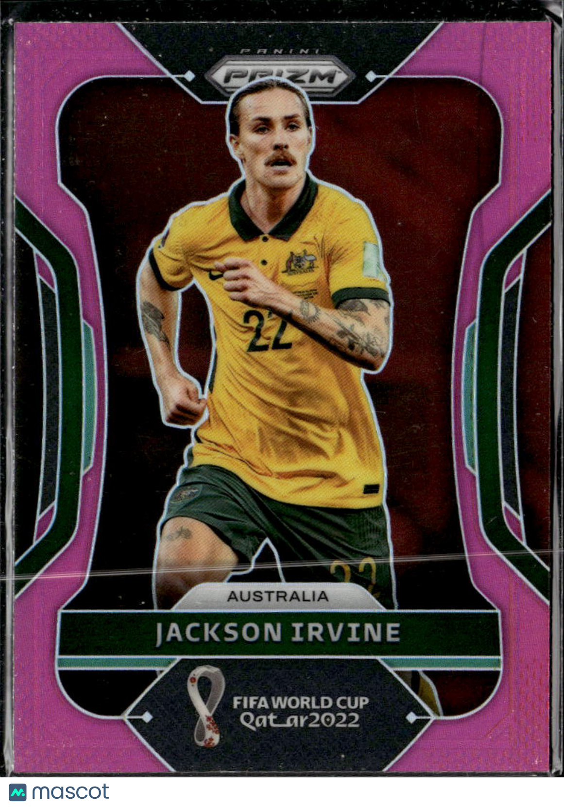 Jackson Irvine 2022 Panini Prizm FIFA World Cup Pink Australia