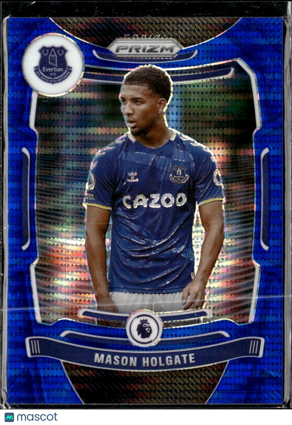 Mason Holgate 2021 Panini Prizm Premier League Blue /199 Everton