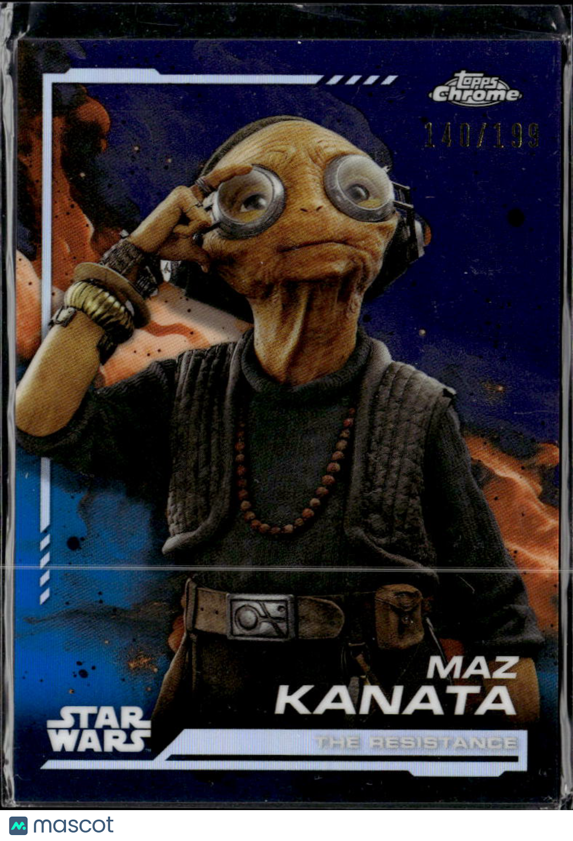 Maz Kanata Topps Chrome Star Wars Purple Refractor 140/199 #134