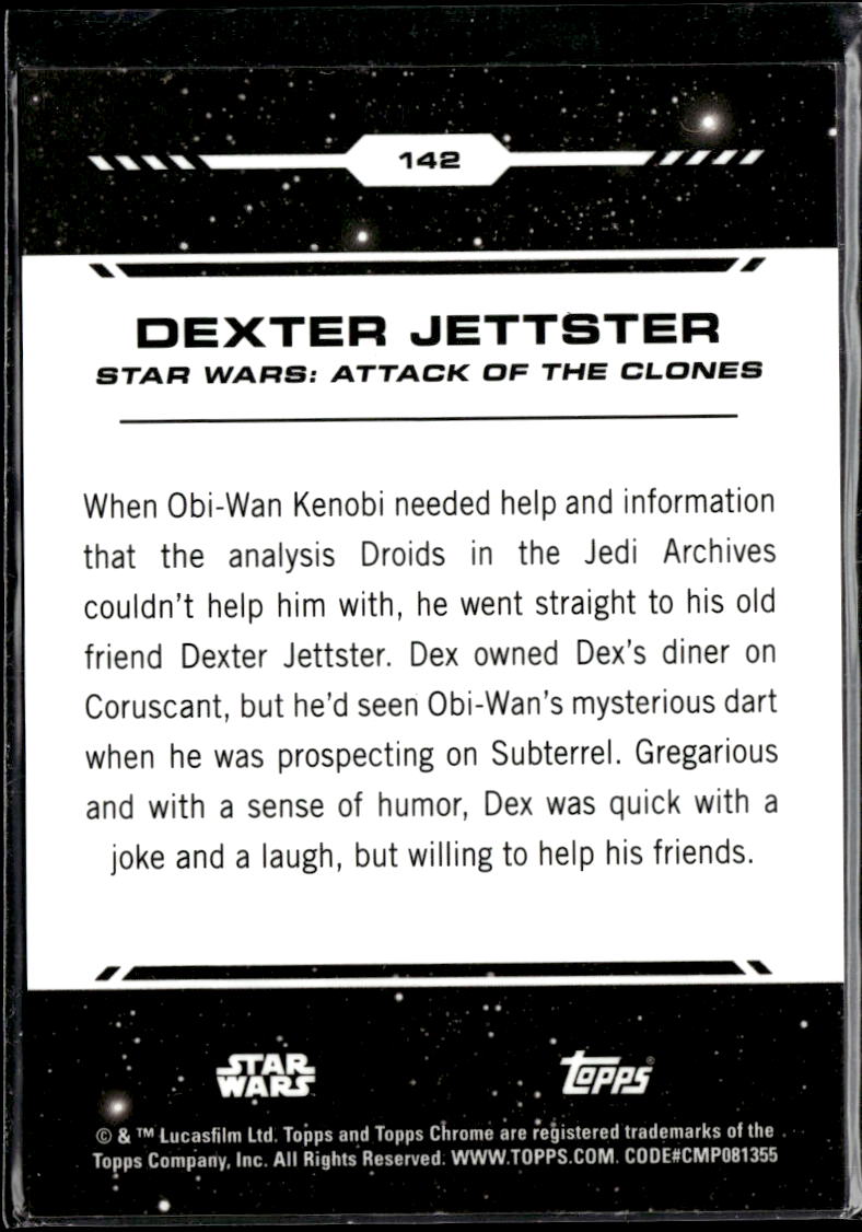 Dexter Jettster Topps Chrome Star Wars Purple Refractor 159/199 #142