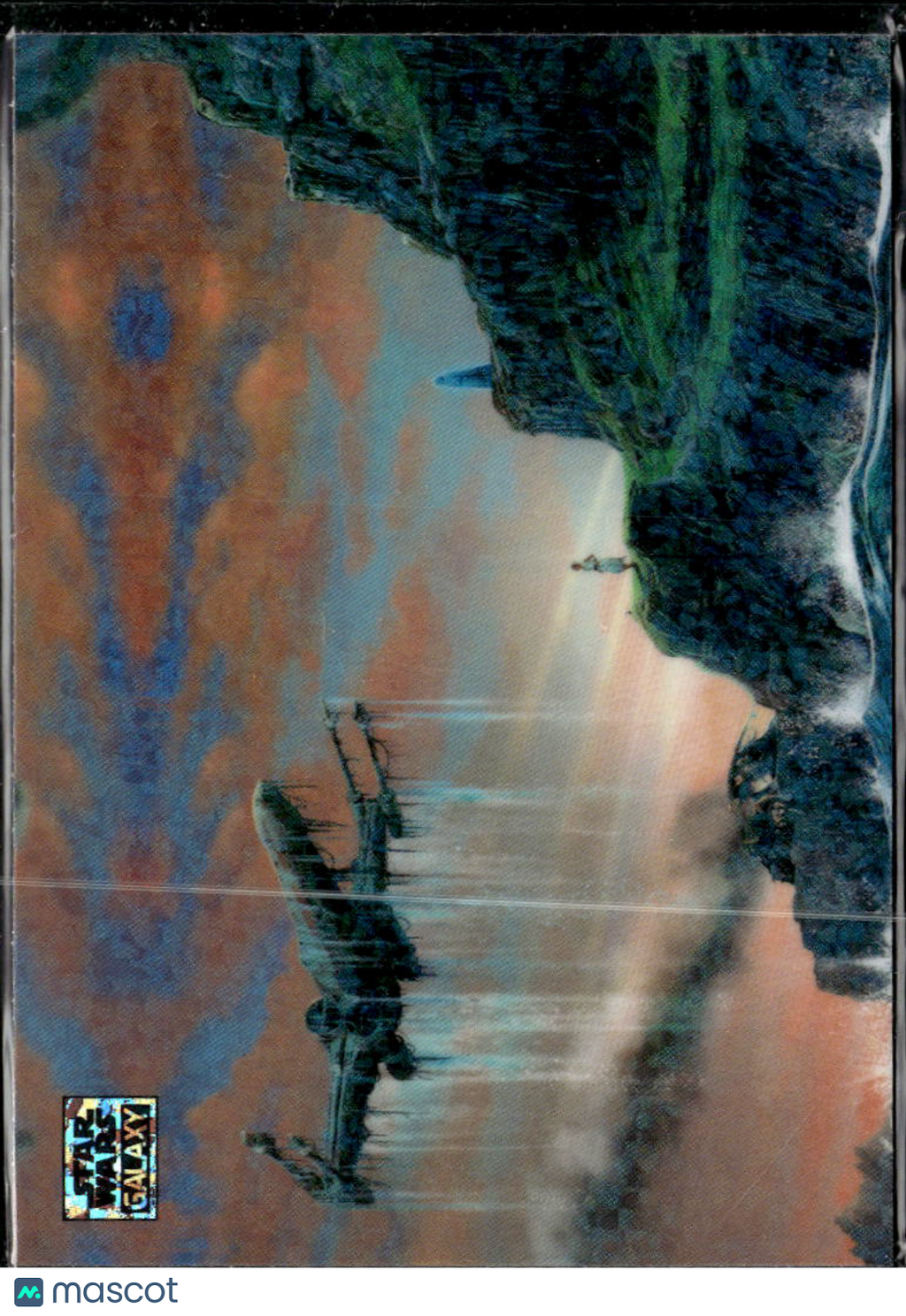 Learning The Force Topps Star Wars Galaxy Mini Diamond Refractor #30