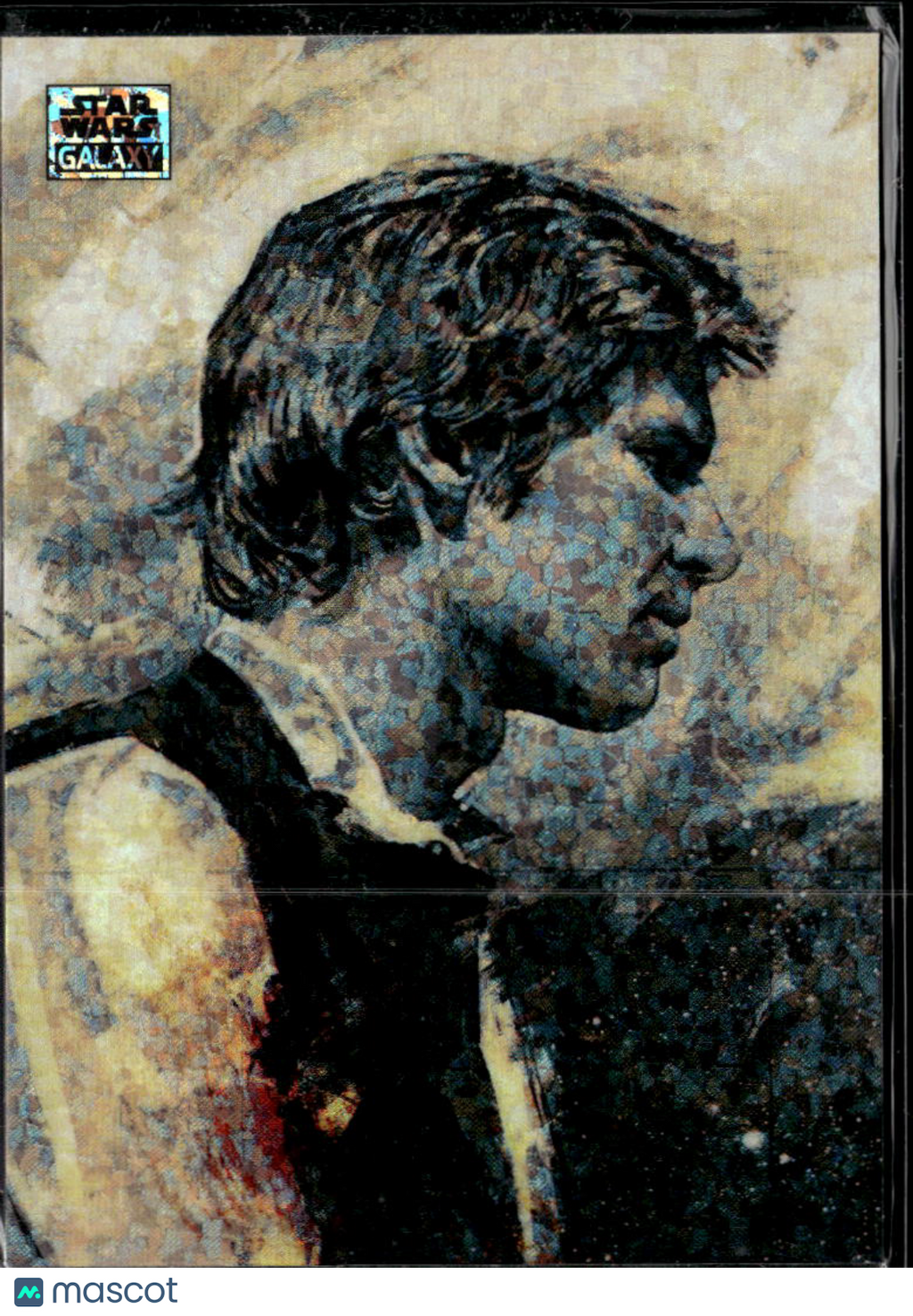 Han Solo Topps Star Wars Galaxy Mini Diamond Refractor #84