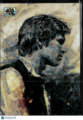 Han Solo Topps Star Wars Galaxy Mini Diamond Refractor #84