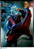 Dooku Topps Star Wars Galaxy Mini Diamond Refractor #32
